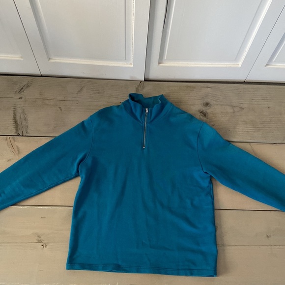 1/4 Zip Pullover - Blue - Picture 3 of 9
